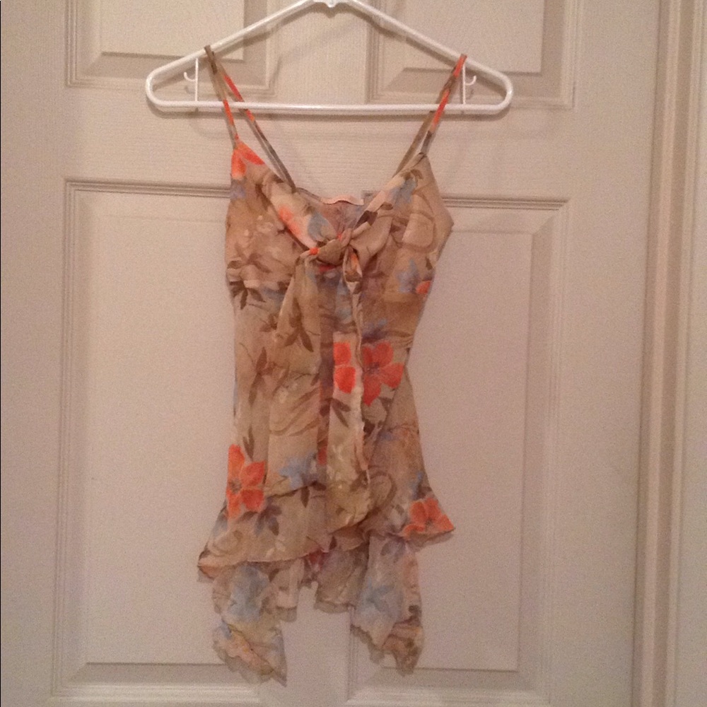 Floral Print Cami/Tank Top